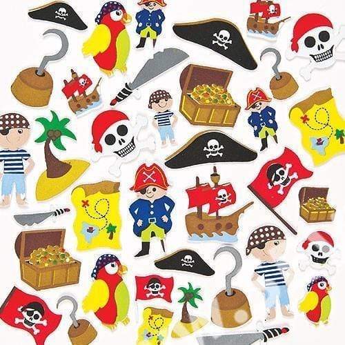 Pegatinas foam piratas 120pz N/A CENTROARTESANO