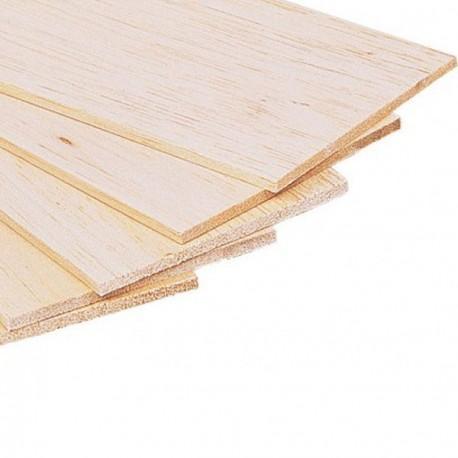 Plancha madera de Balsa 100x10cm 1.5mm N/A CENTROARTESANO