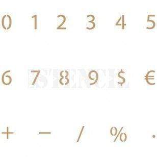 Plantilla deco abecedario 002 numeros N/A CENTROARTESANO