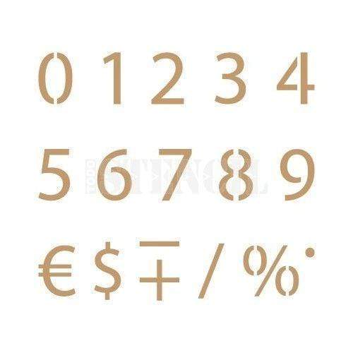 Plantilla deco abecedario 003 numeros N/A CENTROARTESANO