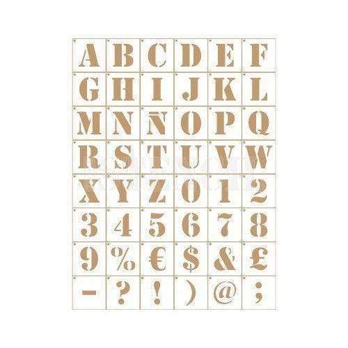 Plantilla deco abecedario 007 8cm N/A CENTROARTESANO