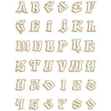 Plantilla deco Abecedario 022 N/A CENTROARTESANO