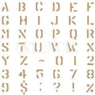 Plantilla deco abecedario 031 N/A CENTROARTESANO