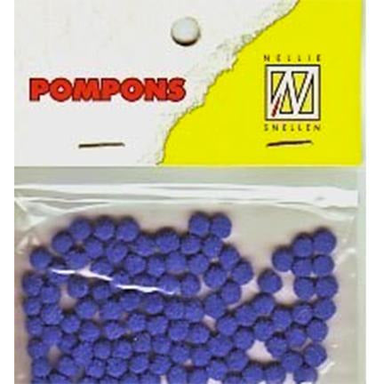 Pompones maxi mini 3mm azul oscuro N/A CENTROARTESANO
