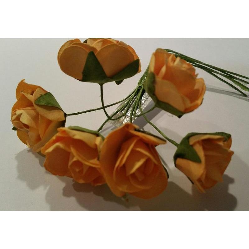 Ramo 6 rosas color naranja N/A CENTROARTESANO