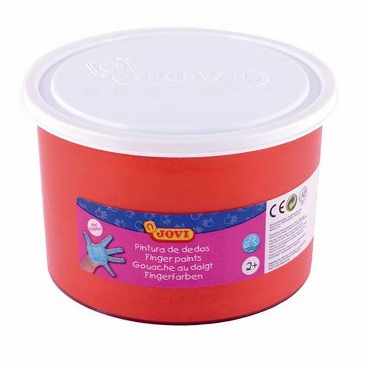 pintura dedos Jovi 500ml N/A rojo CENTROARTESANO