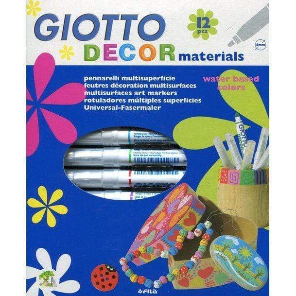 Rotulador giotto decor materiales 12 N/A CENTROARTESANO
