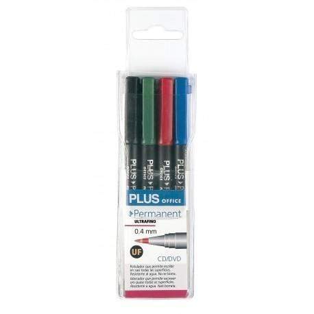 Rotulador plus permanente 4 colores 0.4mm N/A CENTROARTESANO