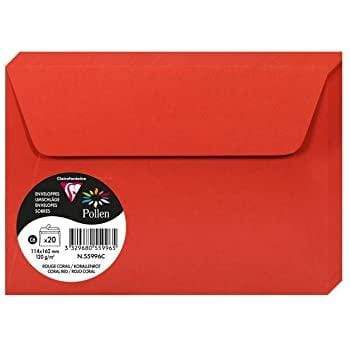 Sobre C6 114x162 120g 5ud rojo N/A CENTROARTESANO