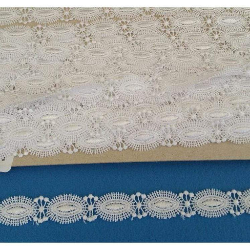 Tira guipur rayon poliester blanco 46898 N/A CENTROARTESANO