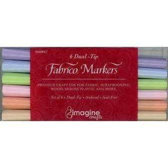 tsukineko fabrico set 6 rotuladores doble punta pasteles N/A CENTROARTESANO