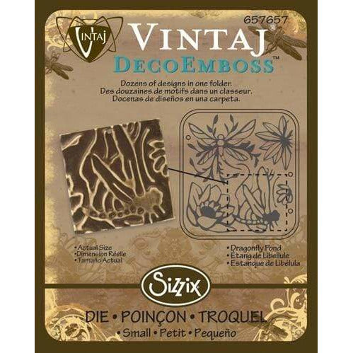 Vintaj Sizzix troquel pequeño Estanque de libélula N/A CENTROARTESANO
