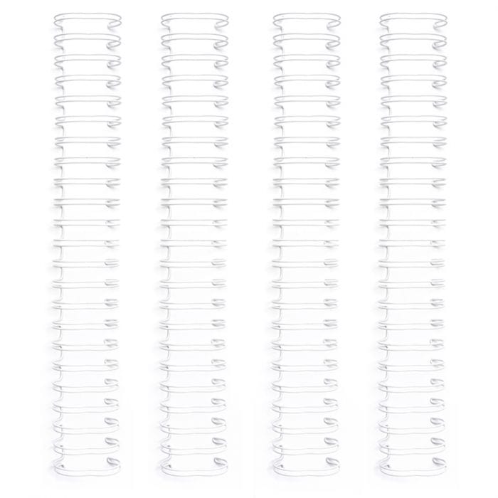 Binder wires para encuadernación blanco WeR blanco 1,58cn NOTIONS CENTROARTESANO