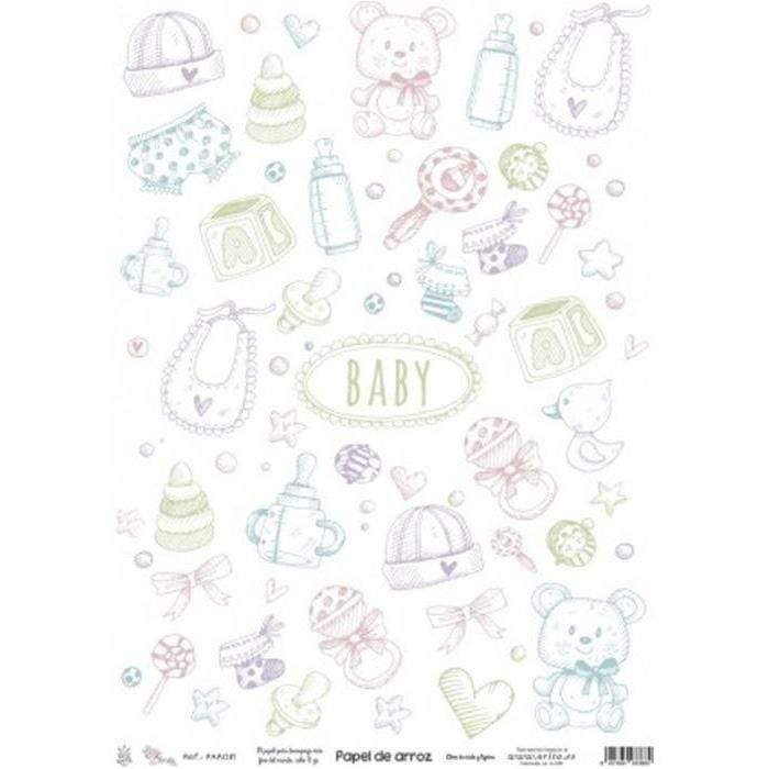 Amelie papel arroz 30x41 PAR081 ORITA CENTROARTESANO