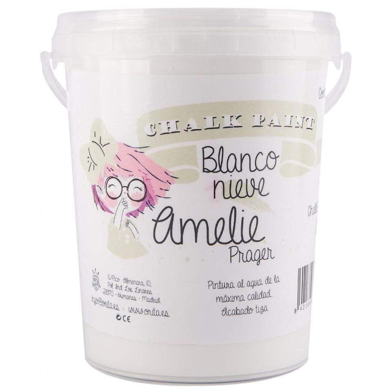 Pintura chalky orita Amelie 1000ml 01 blanco nieve ORITA CENTROARTESANO