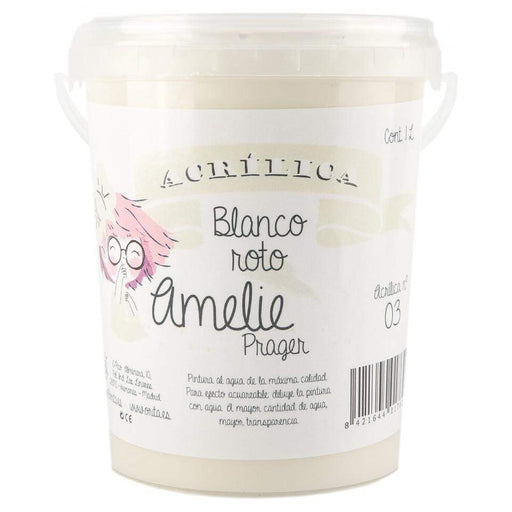 Pintura chalky orita Amelie 1000ml 02 blanco roto ORITA CENTROARTESANO