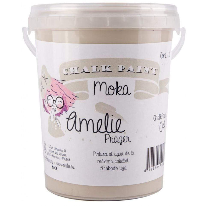 Pintura chalky orita Amelie 1000ml 04 moka ORITA CENTROARTESANO