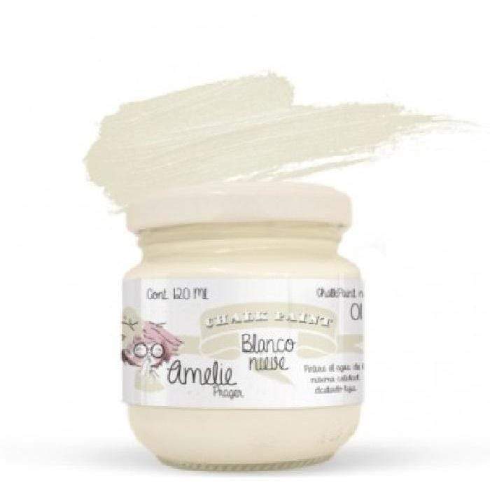 Pintura chalky orita Amelie 120ml AMC12001 blanco nieve ORITA CENTROARTESANO