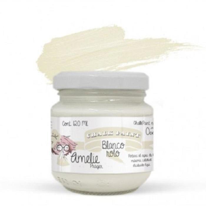 Pintura chalky orita Amelie 120ml AMC12002 blanco roto ORITA CENTROARTESANO