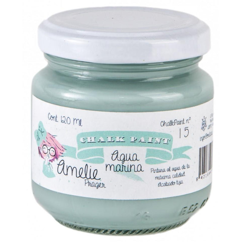 Pintura chalky orita Amelie 120ml AMC12015 agua marina ORITA CENTROARTESANO