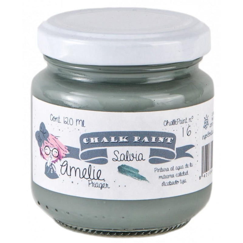 Pintura chalky orita Amelie 120ml AMC12016 salvia ORITA CENTROARTESANO