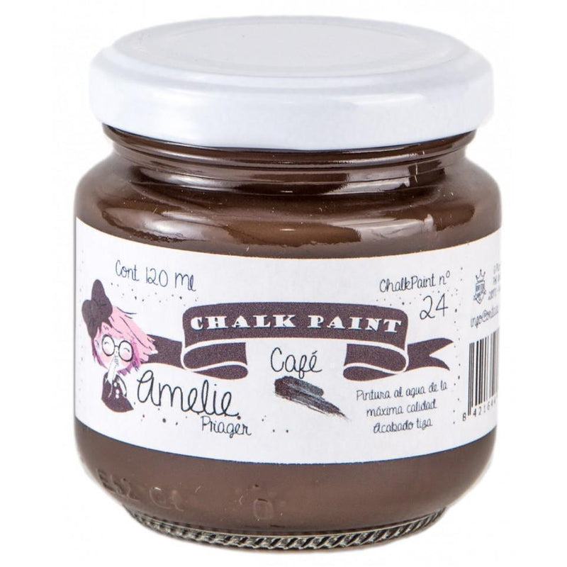 Pintura chalky orita Amelie 120ml AMC12024 café ORITA CENTROARTESANO