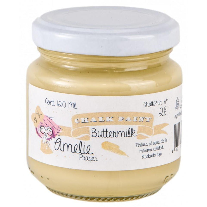 Pintura chalky orita Amelie 120ml AMC12028  buttermilK ORITA CENTROARTESANO