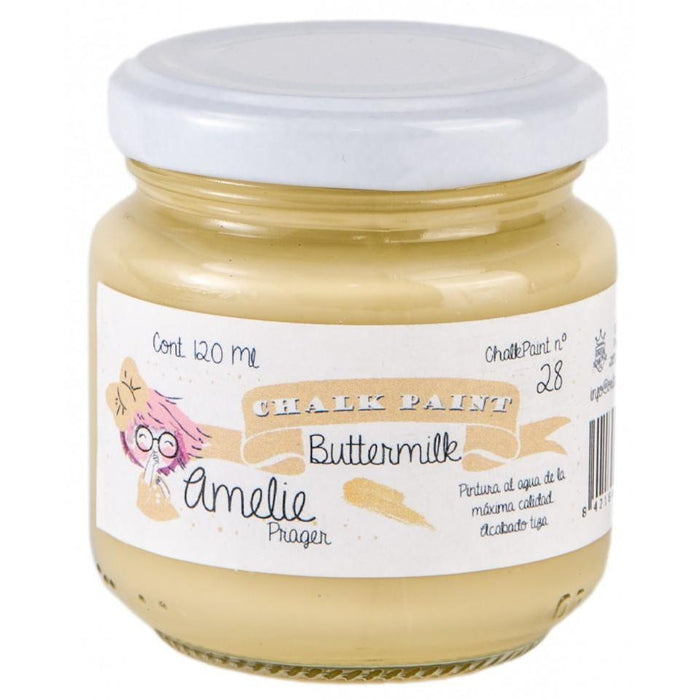 Pintura chalky orita Amelie 120ml AMC12028  buttermilK ORITA CENTROARTESANO