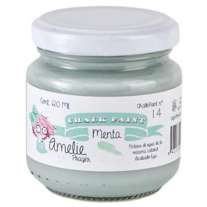 Pintura chalky orita Amelie 120ml AMC12031  mint ORITA CENTROARTESANO