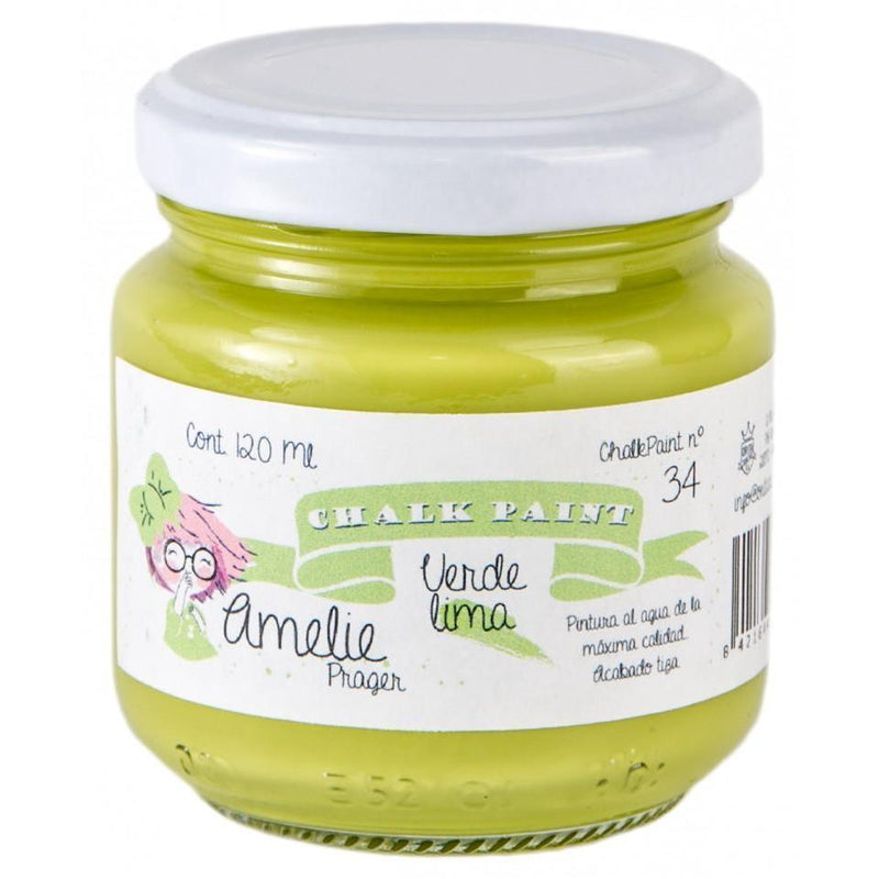 Pintura chalky orita Amelie 120ml AMC12034  verde lima ORITA CENTROARTESANO