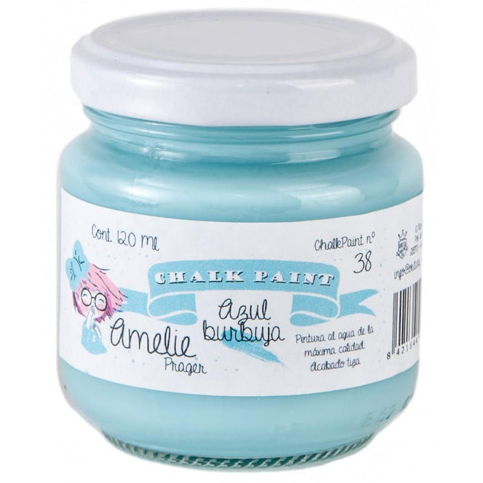 Pintura chalky orita Amelie 120ml AMC12038  azul burbuja ORITA CENTROARTESANO