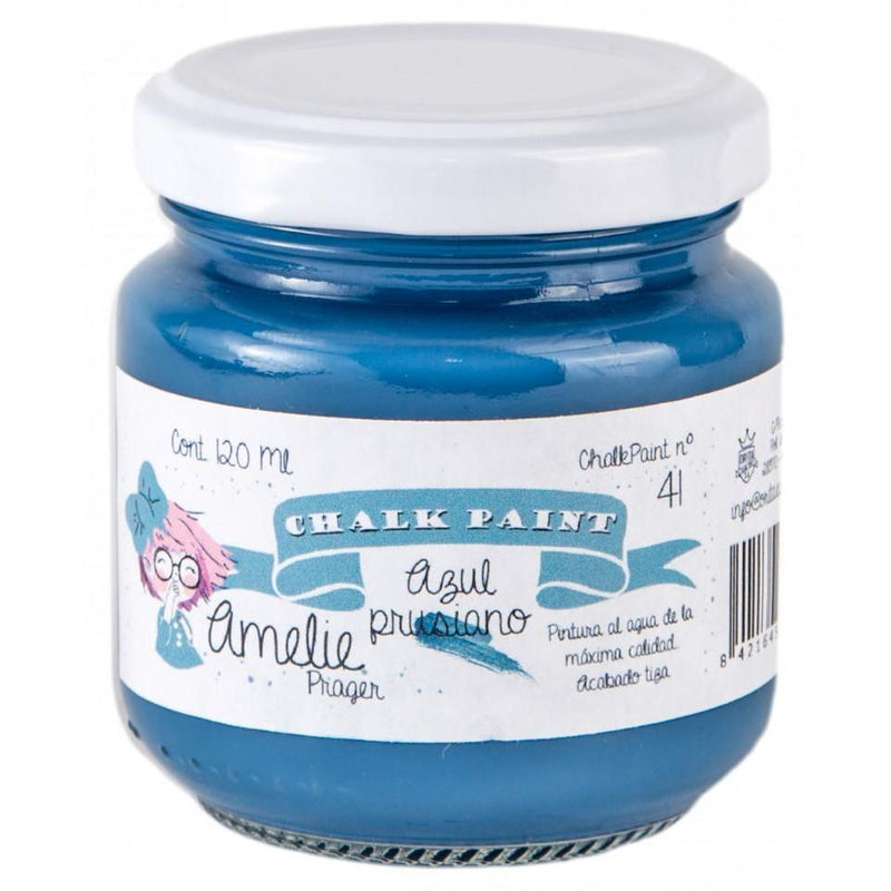 Pintura chalky orita Amelie 120ml AMC12041  azul prusiano ORITA CENTROARTESANO