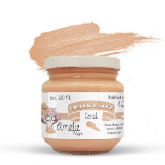 Pintura chalky orita Amelie 120ml AMC12042  coral ORITA CENTROARTESANO