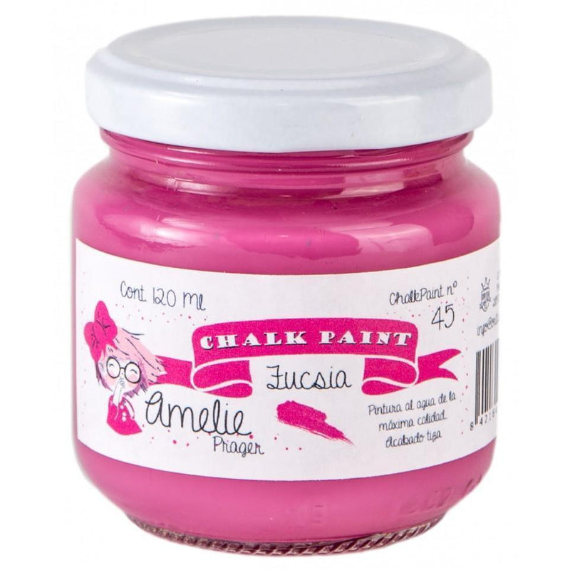 Pintura chalky orita Amelie 120ml AMC12045  fucsia ORITA CENTROARTESANO