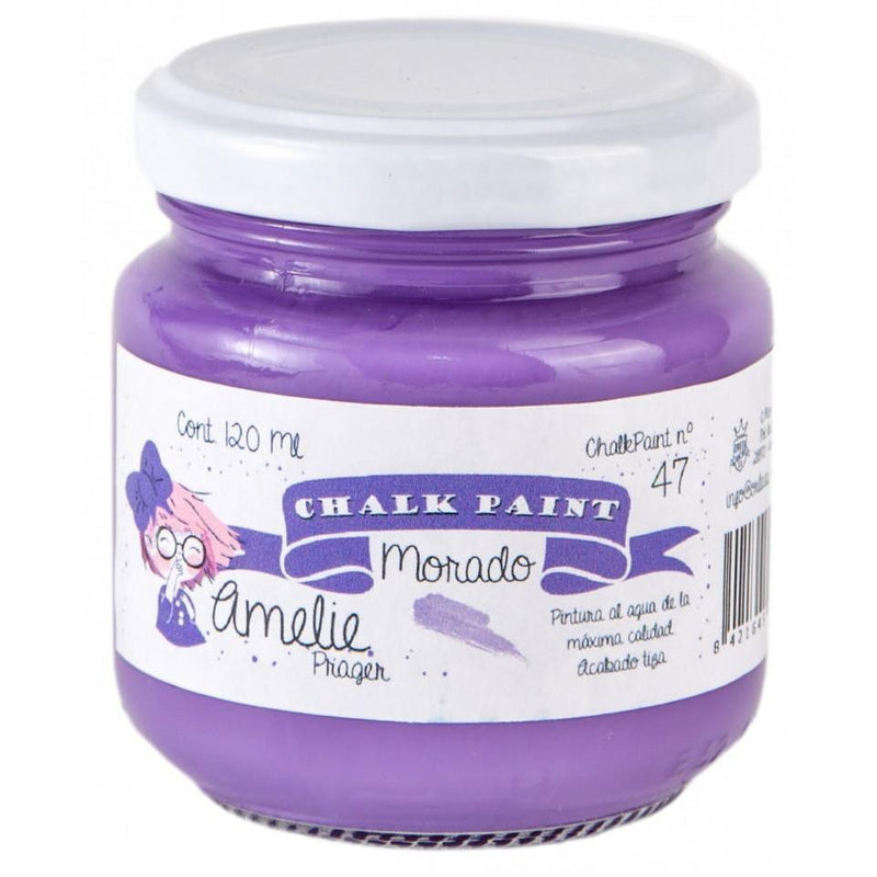 Pintura chalky orita Amelie 120ml AMC12047  morado ORITA CENTROARTESANO