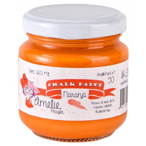 Pintura chalky orita Amelie 120ml AMC12050  naranja ORITA CENTROARTESANO