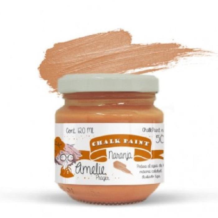 Pintura chalky orita Amelie 120ml AMC12050  naranja ORITA CENTROARTESANO