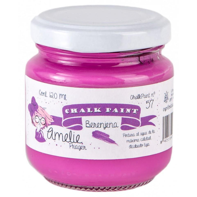 Pintura chalky orita Amelie 120ml AMC12057  berenjena ORITA CENTROARTESANO
