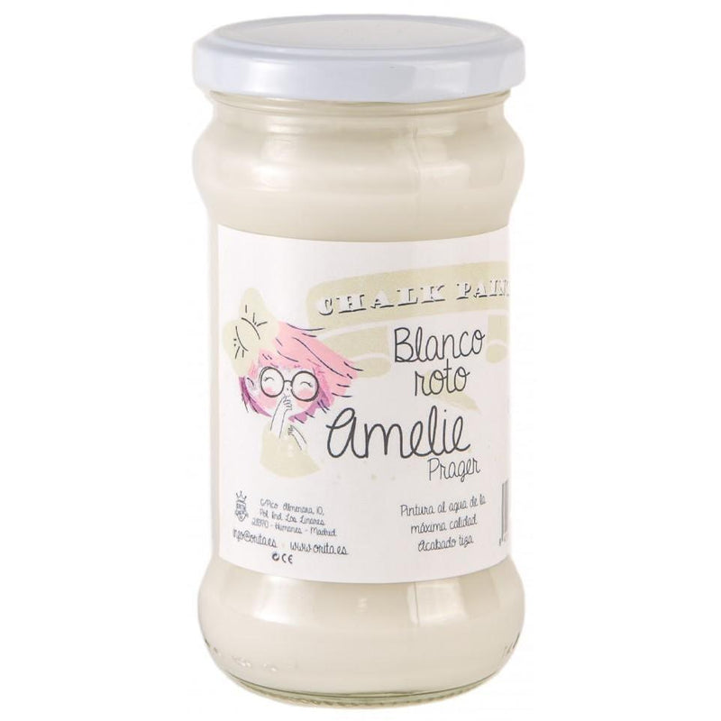 Pintura chalky orita Amelie 280ml 02 blanco roto ORITA CENTROARTESANO