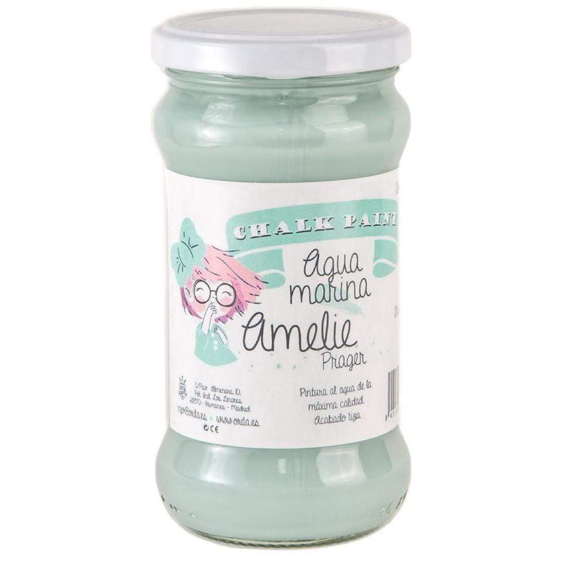 Pintura chalky orita Amelie 280ml 15 aguamarina ORITA CENTROARTESANO