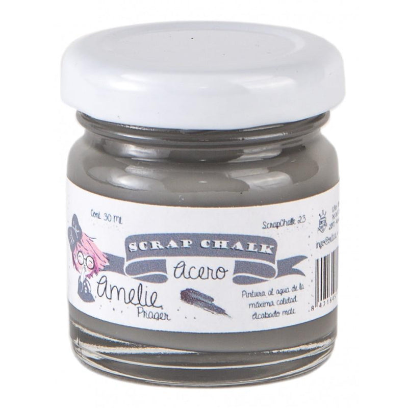 Pintura chalky orita Amelie 30ml AMC23  acero ORITA CENTROARTESANO