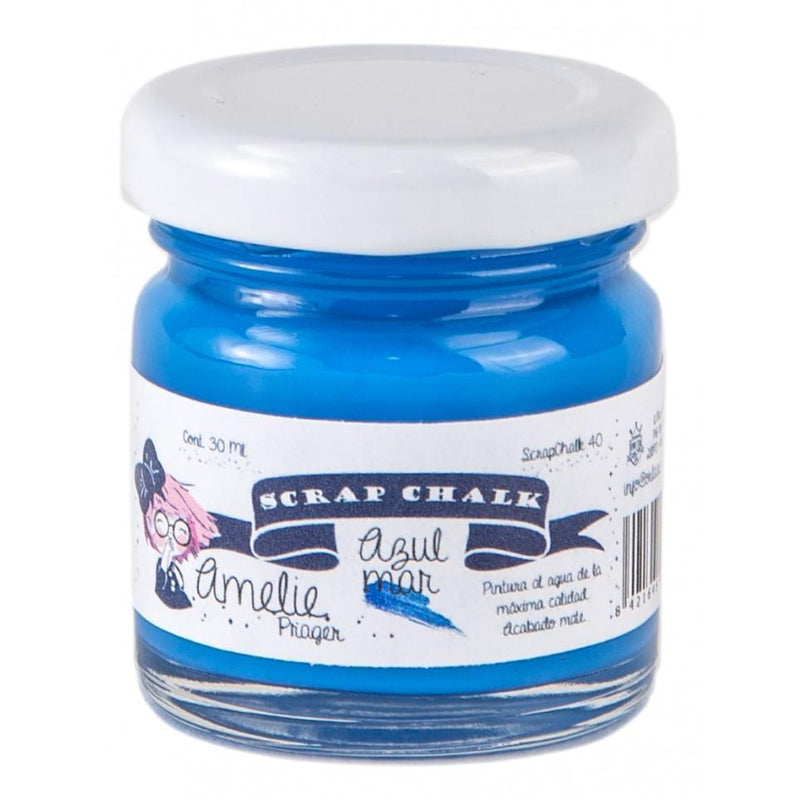 Pintura chalky orita Amelie 30ml AMC40 azul mar ORITA CENTROARTESANO