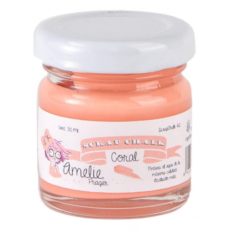 Pintura chalky orita Amelie 30ml AMC42  coral ORITA CENTROARTESANO