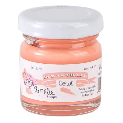 Pintura chalky orita Amelie 30ml AMC42  coral ORITA CENTROARTESANO