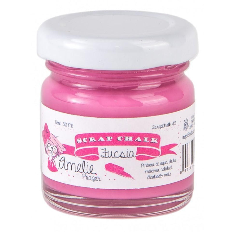 Pintura chalky orita Amelie 30ml AMC45 fucsia ORITA CENTROARTESANO