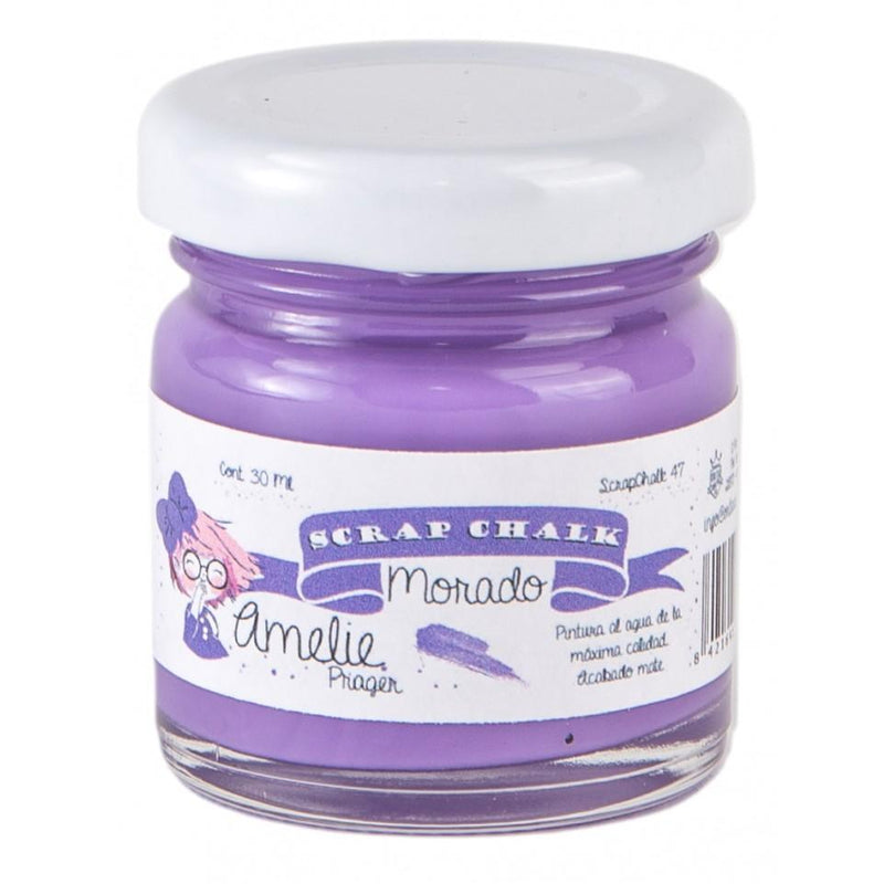 Pintura chalky orita Amelie 30ml AMC47  morado ORITA CENTROARTESANO