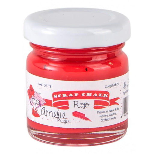 Pintura chalky orita Amelie 30ml AMC51 rojo ORITA CENTROARTESANO