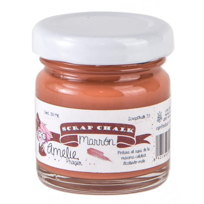 Pintura chalky orita Amelie 30ml AMC53  marron ORITA CENTROARTESANO
