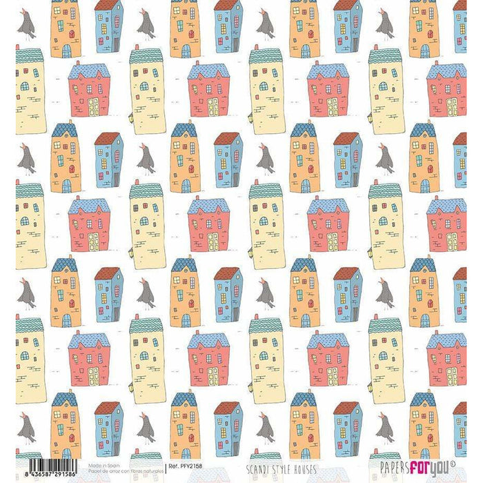 Papel arroz Papers for you 30x30cm PFY2158 Scandi Style House