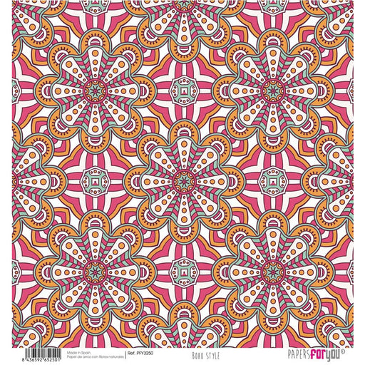 Papel arroz Papers for you 30x30cm PFY3250 boho style PAPERS FOR YOU CENTROARTESANO